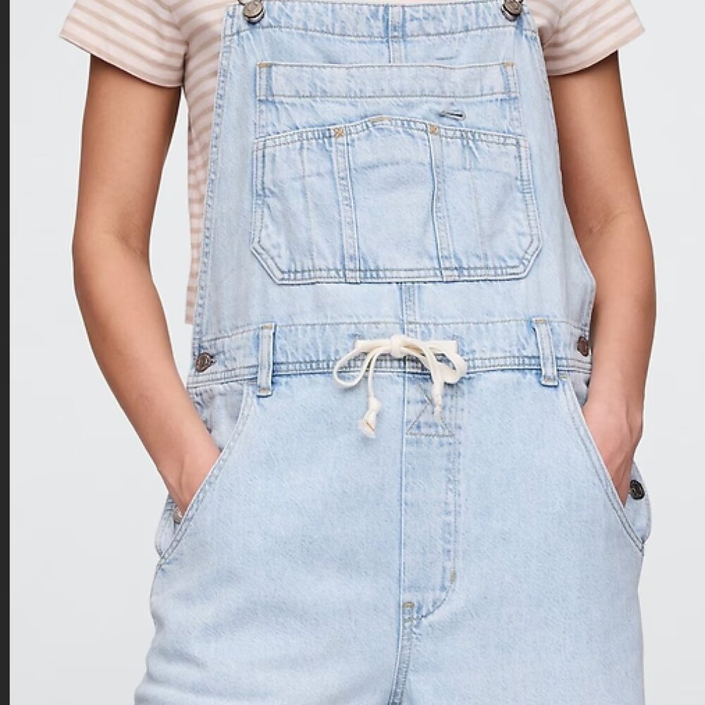 Gap UltraSoft Denim Baggy Overalls
